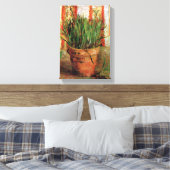 Vincent Van Gogh - Blumentopf mit Chives Leinwanddruck (Insitu (Schlafzimmer))