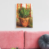 Vincent Van Gogh - Blumentopf mit Chives Leinwanddruck (Insitu (Wohnzimmer))