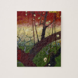 Vincent Van Gogh Blüten tragender Pflaumenbaum Kun Puzzle