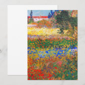 Vincent Van Gogh Blütengarten Ankündigung (Vorne/Hinten)