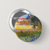Vincent Van Gogh Blütengarten Button (Vorne & Hinten)