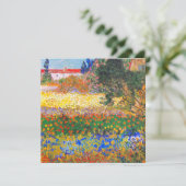 Vincent Van Gogh Blütengarten Einladung (Stehend Vorderseite)