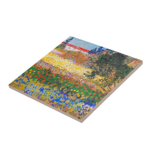 Vincent Van Gogh Blütengarten Fliese (Seite)