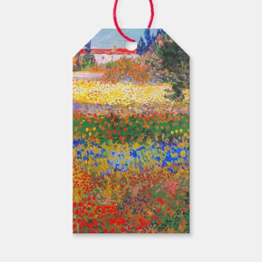 Vincent Van Gogh Blütengarten Geschenkanhänger (Vorderseite)