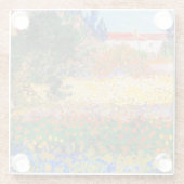 Vincent Van Gogh Blütengarten Glasuntersetzer (Rückseite)