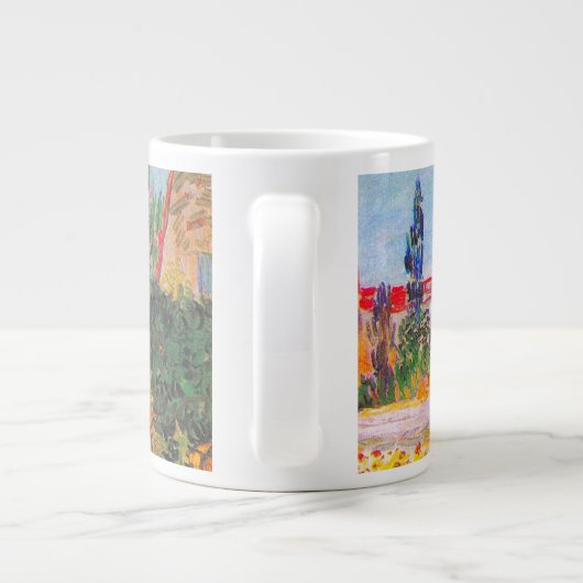 Vincent Van Gogh Blütengarten Jumbo-Tasse (Rückseite)