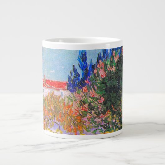 Vincent Van Gogh Blütengarten Jumbo-Tasse (Vorderseite)