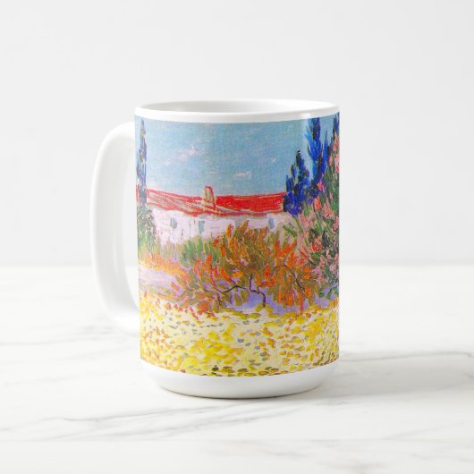 Vincent Van Gogh Blütengarten Kaffeetasse (Vorderseite Links)