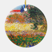 Vincent Van Gogh Blütengarten Keramik Ornament (Hinten)