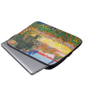 Vincent Van Gogh Blütengarten Laptopschutzhülle (Vorne Knopf)