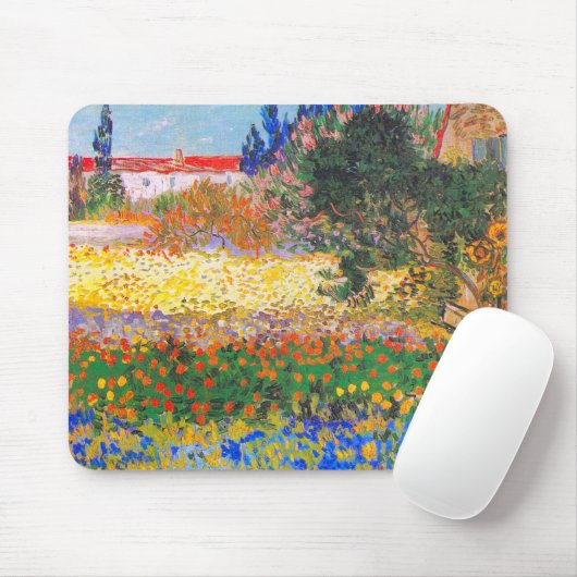 Vincent Van Gogh Blütengarten Mousepad (Mit Mouse)