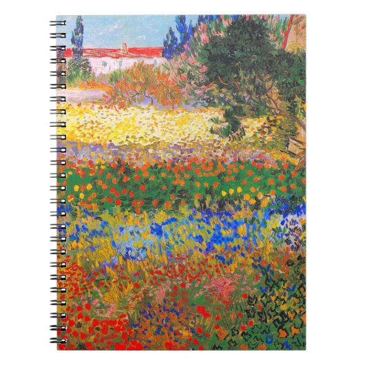 Vincent Van Gogh Blütengarten Notizblock (Vorderseite)