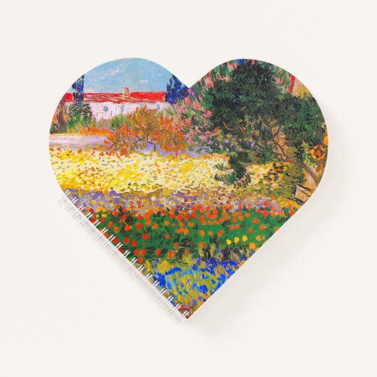Vincent Van Gogh Blütengarten Notizblock (Vorderseite)