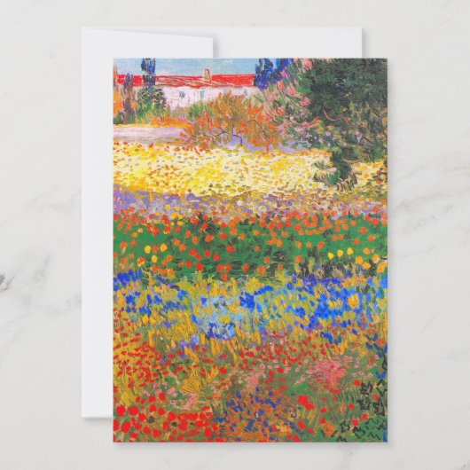 Vincent Van Gogh Blütengarten Save The Date (Vorderseite)