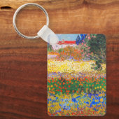 Vincent Van Gogh Blütengarten Schlüsselanhänger (Vorderseite)