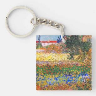Vincent Van Gogh Blütengarten Schlüsselanhänger
