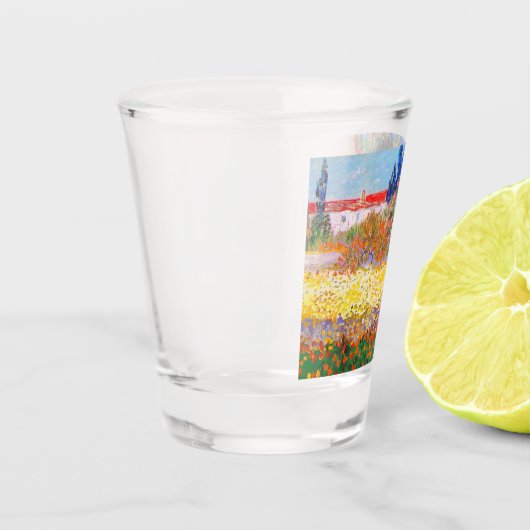 Vincent Van Gogh Blütengarten Schnapsglas (Links)