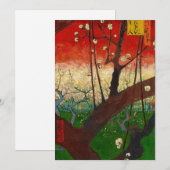 Vincent van Gogh - Blütenpflanzenbaum Dankeskarte (Vorne/Hinten)