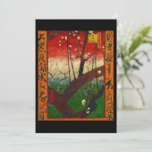 Vincent van Gogh - Blütenpflanzenbaum Einladung (Stehend Vorderseite)