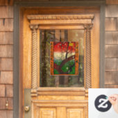 Vincent van Gogh - Blütenpflanzenbaum Fensteraufkleber (Haustür)