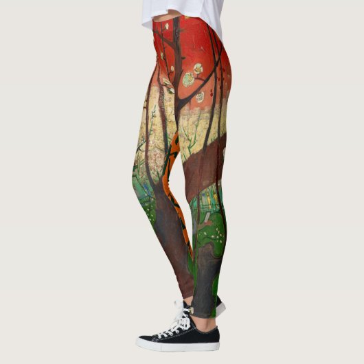 Vincent van Gogh - Blütenpflanzenbaum Leggings (Links)
