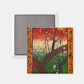 Vincent van Gogh - Blütenpflanzenbaum Magnet (Vorderseite/Rückseite)