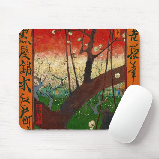 Vincent van Gogh - Blütenpflanzenbaum Mousepad (Mit Mouse)
