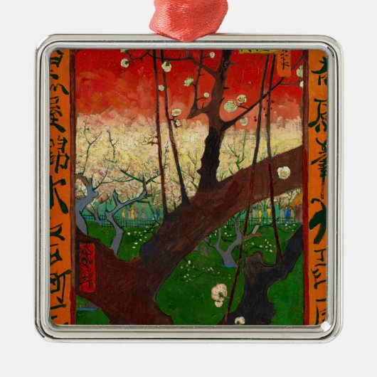 Vincent van Gogh - Blütenpflanzenbaum Ornament Aus Metall (Vorne)