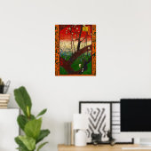 Vincent van Gogh - Blütenpflanzenbaum Poster (Heimbüro)