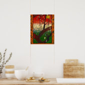 Vincent van Gogh - Blütenpflanzenbaum Poster (Küche)