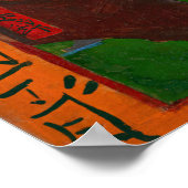 Vincent van Gogh - Blütenpflanzenbaum Poster (Ecke)