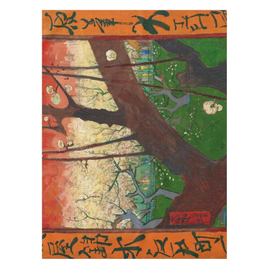 Vincent van Gogh - Blütenpflanzenbaum Tischdecke (Vorderseite)