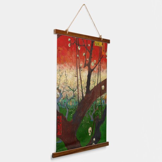 Vincent van Gogh - Blütenpflanzenbaum Wandteppich Mit Holzrahmen (Gewinkelt)