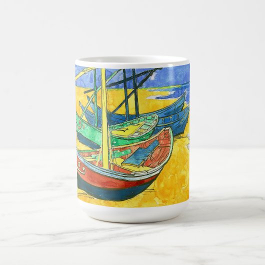Vincent van Gogh Boats at Saintes-Marie watercol Kaffeetasse (Mittel)