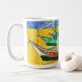 Vincent van Gogh Boats at Saintes-Marie watercol Kaffeetasse