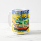 Vincent van Gogh Boats at Saintes-Marie watercol Kaffeetasse (Vorderseite Links)