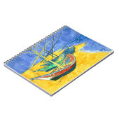 Vincent van Gogh Boats at Saintes-Marie watercol Notizblock (Linke Seite)