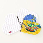 Vincent van Gogh Boats at Saintes-Marie watercol Notizblock (Innenseite)