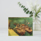 Vincent Van Gogh Boats Postkarte (Stehend Vorderseite)