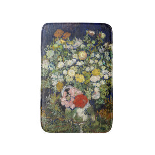 Vincent van Gogh - Bouquet der Blume in einer Vase Badematte