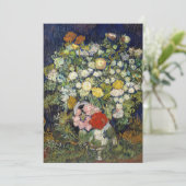 Vincent van Gogh - Bouquet der Blume in einer Vase Dankeskarte (Stehend Vorderseite)
