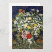 Vincent van Gogh - Bouquet der Blume in einer Vase Dankeskarte (Vorne/Hinten)