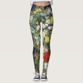 Vincent van Gogh - Bouquet der Blume in einer Vase Leggings (Vorderseite)