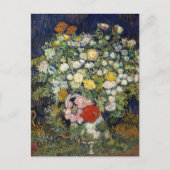 Vincent van Gogh - Bouquet der Blume in einer Vase Postkarte (Vorderseite)