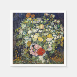 Vincent van Gogh - Bouquet der Blume in einer Vase Serviette