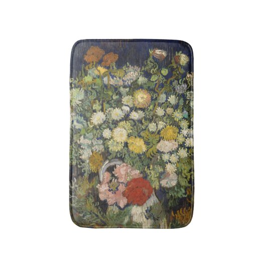Vincent van Gogh Bouquet von Blume in einer Vase Badematte (Vorderseite Vertikal)