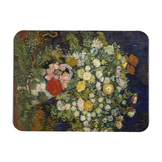 Vincent van Gogh Bouquet von Blume in einer Vase Magnet (Horizontal)