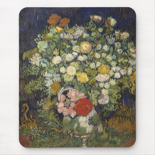 Vincent van Gogh Bouquet von Blume in einer Vase Mousepad (Vorne)