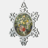 Vincent van Gogh Bouquet von Blume in einer Vase Schneeflocken Zinn-Ornament (Rechts)