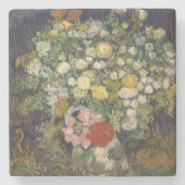 Vincent van Gogh Bouquet von Blume in einer Vase Steinuntersetzer (Vorderseite)